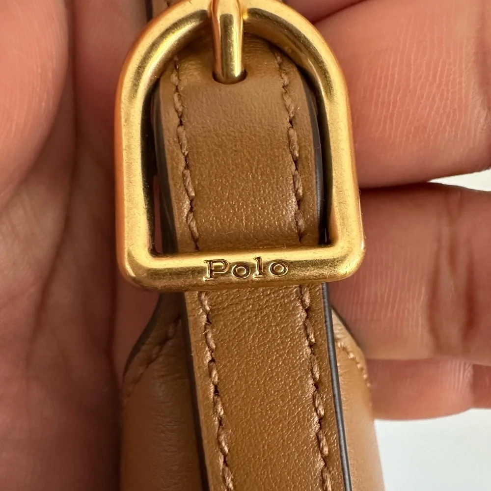Polo Ralph Lauren Polo ID Calfskin Small Shoulder Bag
